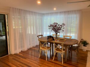 Curtains in Dining area in Kottala South,Newcastle.