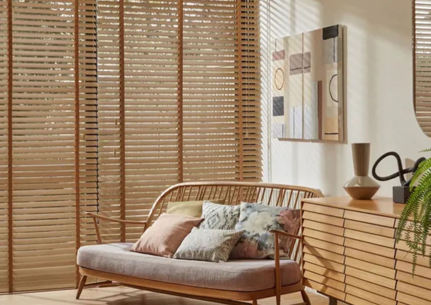 Basswood Shutters in Living Area,Gateshead,newcastle.